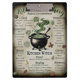 Kitchen Witchery Magical Herbs Correspondences  Clipboard