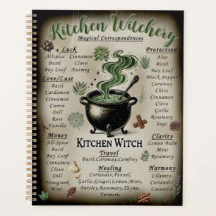 Kitchen Witchery Magical Herbs Correspondences  Planner