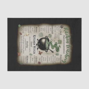Kitchen Witchery Magical Herbs Correspondences  Tissue Paper