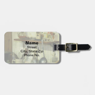 Kitchen With Wire Basket of Eggs Luggage Tag