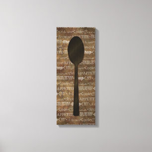 Kitchen Words Art III Canvas Print