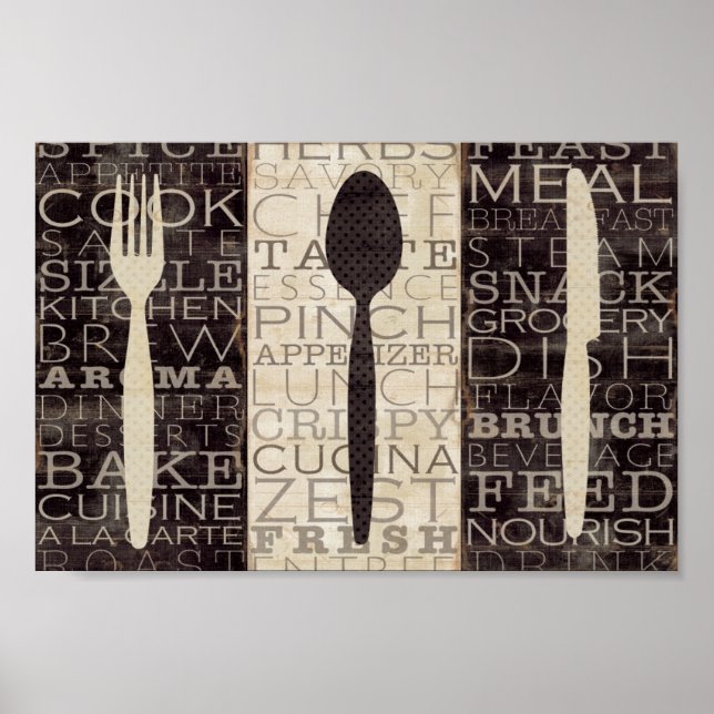 Kitchen Words Trio Poster (Front)