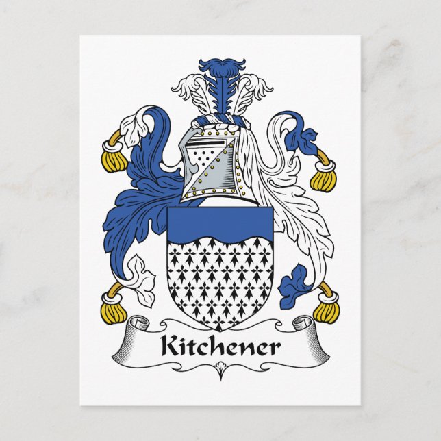 Kitchener Family Crest Postcard (Front)