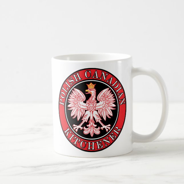 Kitchener Polish Canadian Eagle Coffee Mug (Right)
