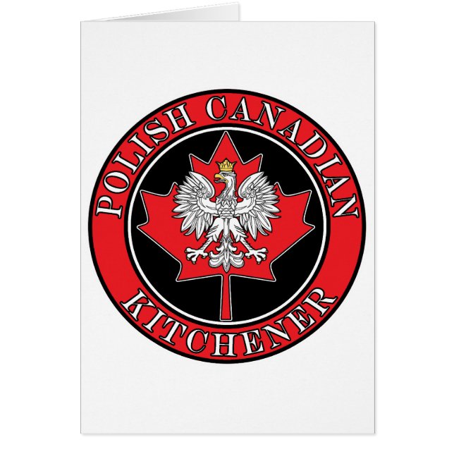 Kitchener Polish Round Canadian Leaf (Front)