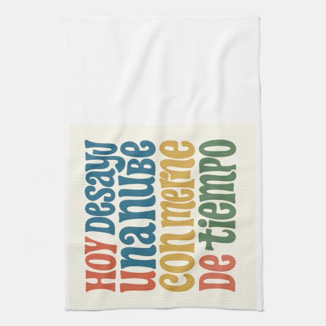 Kitchenette Surreal breakfast Tea Towel (Vertical)