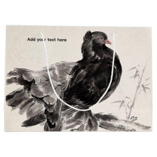 Kite an Indian Fantailed Pigeon Large Gift Bag
