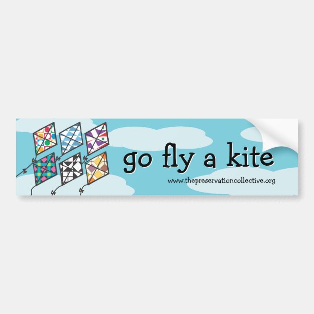Kite Festival 2011 Go Fly a Kite Bumper Sticker (Front)