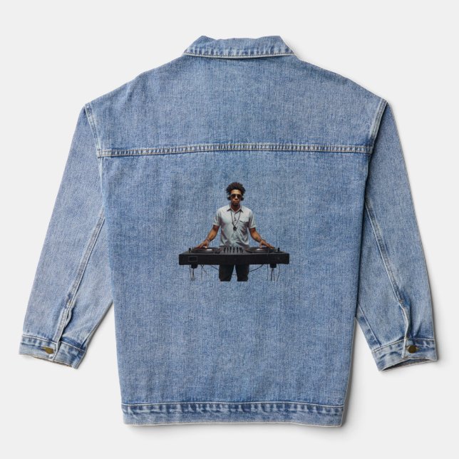 Kite Flyer DJ  Denim Jacket (Back)