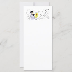 Kite Flying Boy Vintage Art