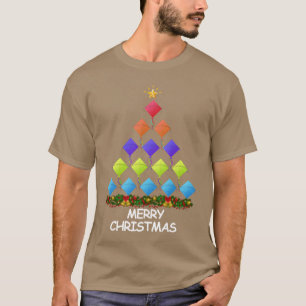 Kite Flying Christmasree Merry Christmas funny T-Shirt