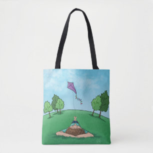 Kite Flying design Tote Bag