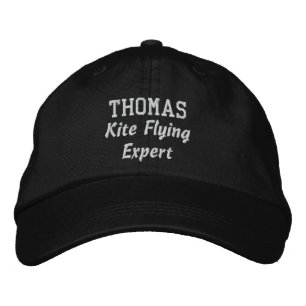 Kite Flying Expert Custom Name V07Z Embroidered Hat