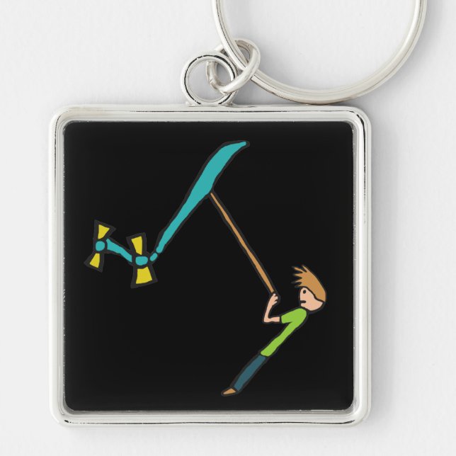 Kite Flying Key Ring (Front)