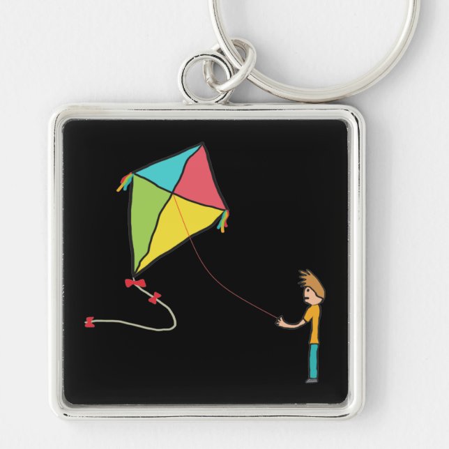 Kite Flying Key Ring (Front)