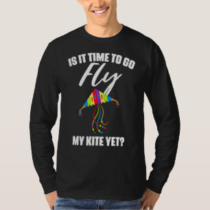 Kite Flying Outdoors Hobby Sayings for Kitesurfers T-Shirt