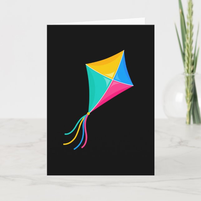 Kite Flying Stunt Kite Gift Card (Front)