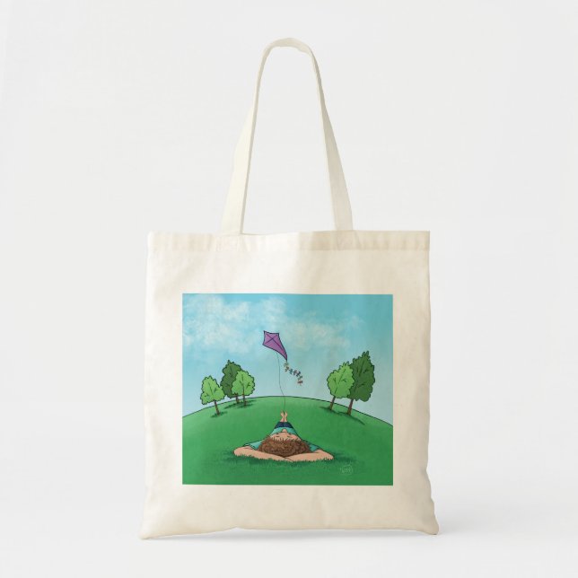 Kite Flying Tote Bag (Front)