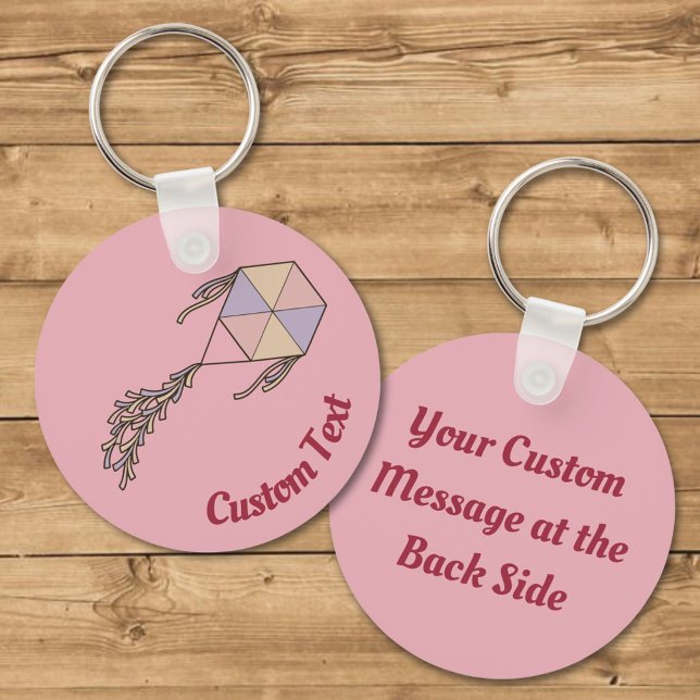 Kite Icon Pink Keychain (Creator Uploaded)