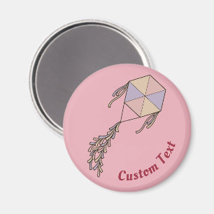Kite Icon Pink Magnet