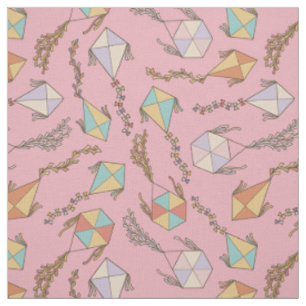 Kite Icons Pattern Fabric