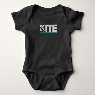 Kite Kitesurfer Kitesurfing Surfing Retro Gift Baby Bodysuit