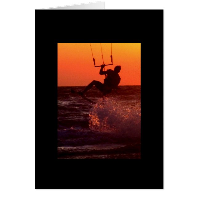 Kite Surfer on St. Pete Beach Postcard (Front)