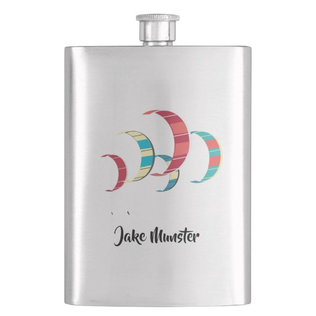 Kite Surfing Flask (Front)