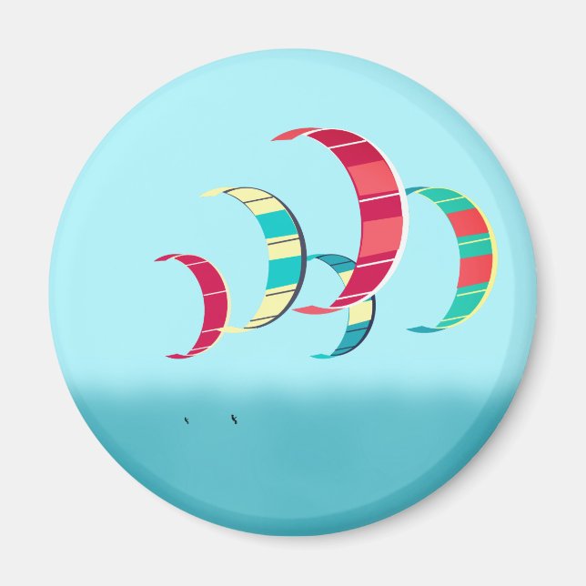 Kite Surfing Magnet (Front)