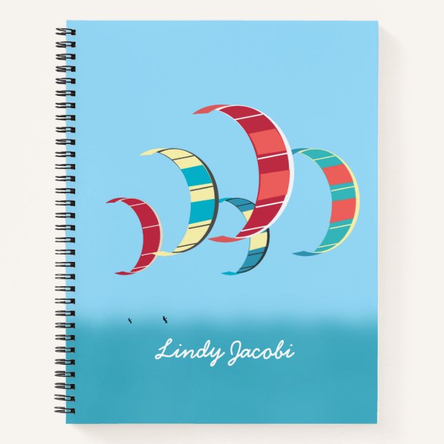 Kite Surfing Notebook (Front)