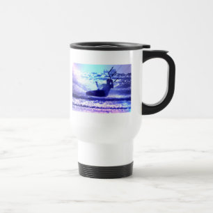 Kite Surfing Plastic Travel Mug