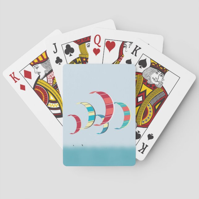 Kite Surfing Playing Cards (Back)