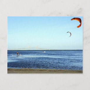 Kite Surfing Postcard