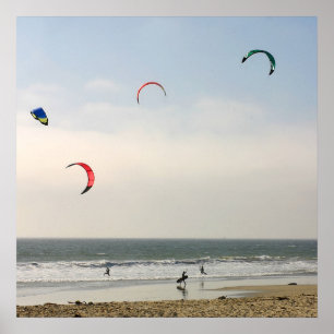 Kite Surfing Poster