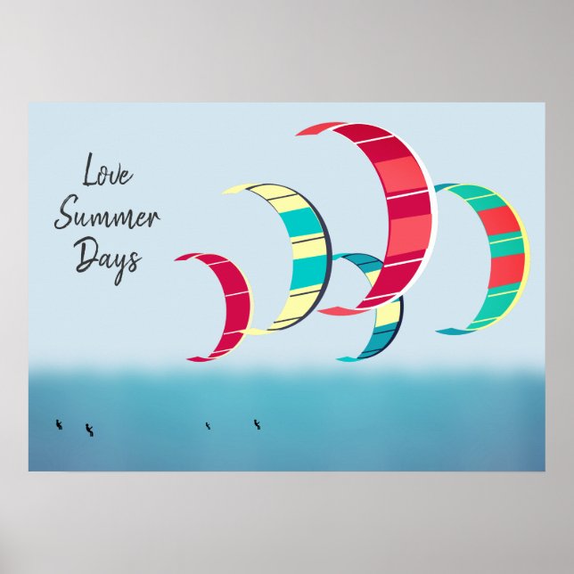 Kite Surfing Poster (Front)