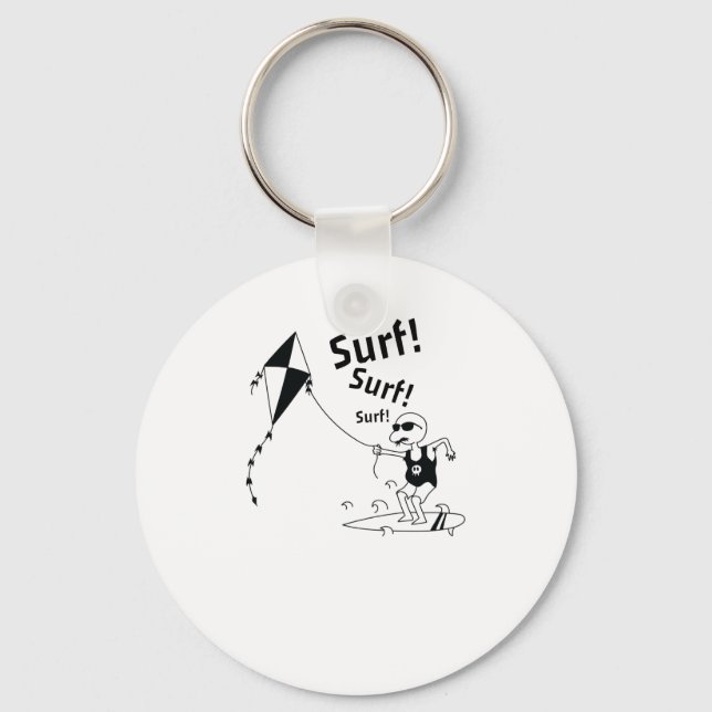 Kite Surfing Surfen im Wind Key Ring (Front)