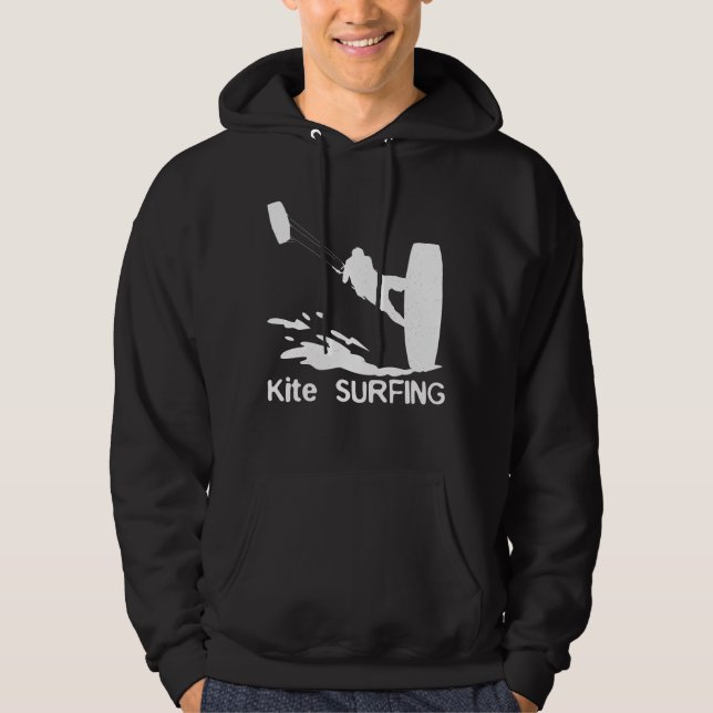 Kite Surfing Water Sports Surfing Steering Kites Hoodie (Front)