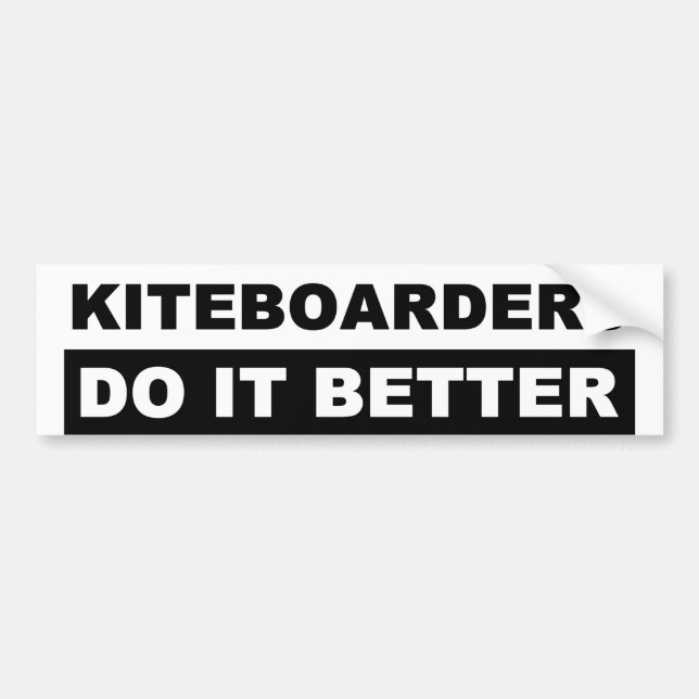 KITEBOARDING BUMPER STICKERS (Front)