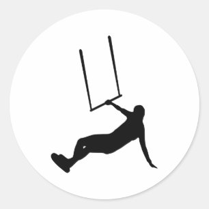 Kiteboarding Classic Round Sticker