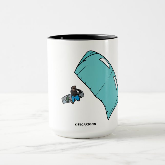 Kiteboarding/kitesurfing - Kite surfer Mug (Center)