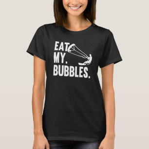 Kiteboarding Kitesurfing Water Kiteboarder   Eat M T-Shirt