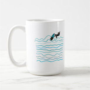 Kiteboarding/kitesurfing - wave kitesurf couple coffee mug