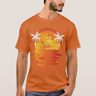 Kiteboarding retro sunset 70s vintage Kiteboarding T-Shirt
