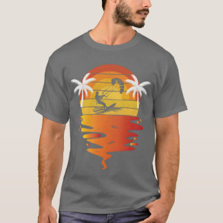 Kiteboarding retro sunset 70s vintage Kiteboarding T-Shirt