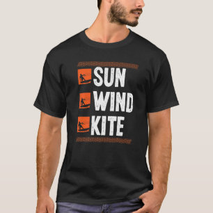 Kiteboarding Vintage Sund Wind Kite Kitesurfing Ki T-Shirt