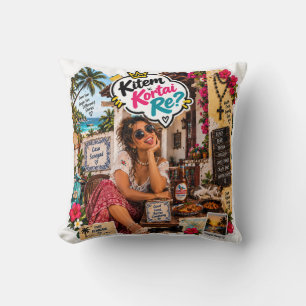Kitem Kortai Re? — Casa Susegad Pure Konkani Vibes Cushion