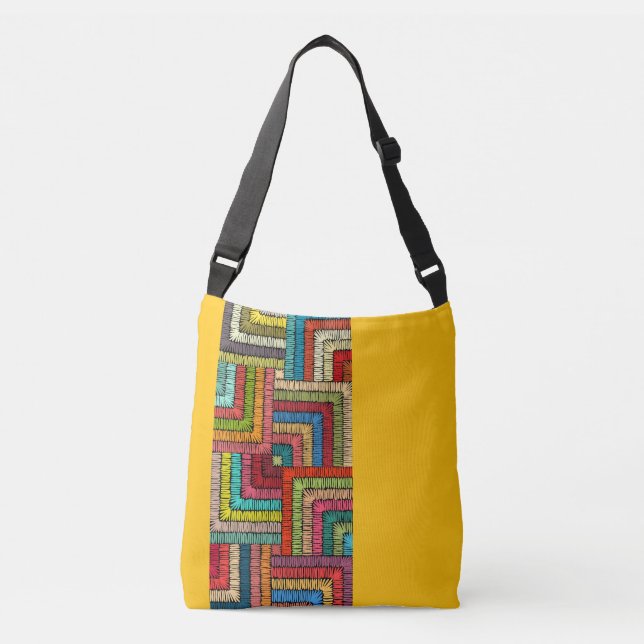 Kitenge Pattern Home Decor pillow Crossbody Bag (Front)