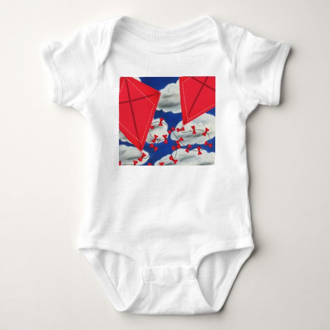 Kites and Klouds Baby Bodysuit (Front)