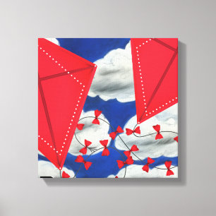 Kites and Klouds Canvas Print