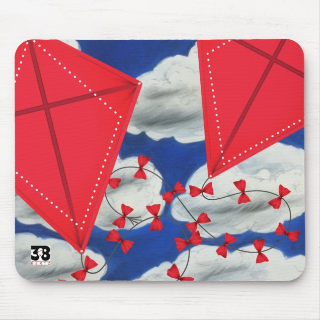 Kites and Klouds Mouse Mat (Front)